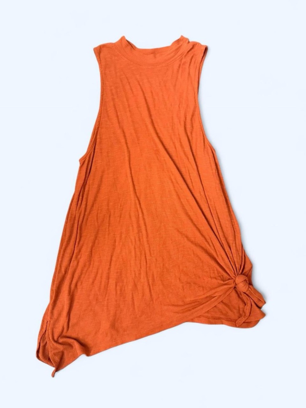 Womens Sleeveless Maxi Dress in Bright Orange